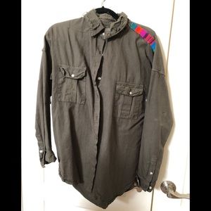NSF ARMY BUTTON DOWN